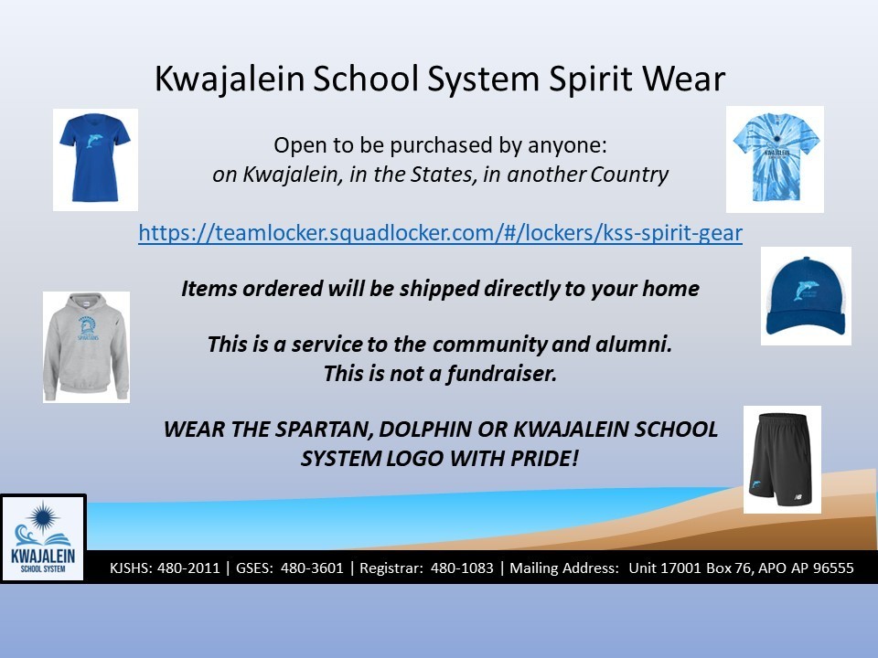 Information on KSS Spirit Wear